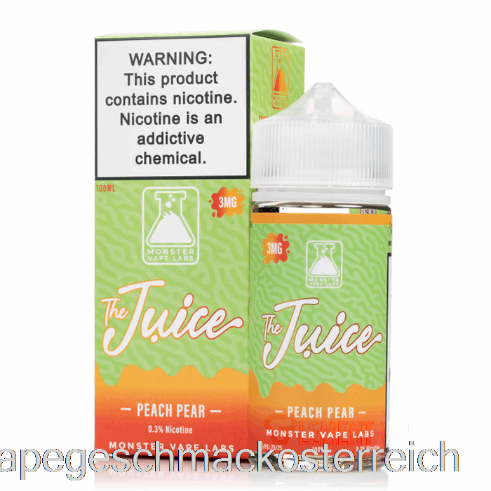 Pfirsichbirne - Der Saft - 100ml 6mg Vape-Geschmack